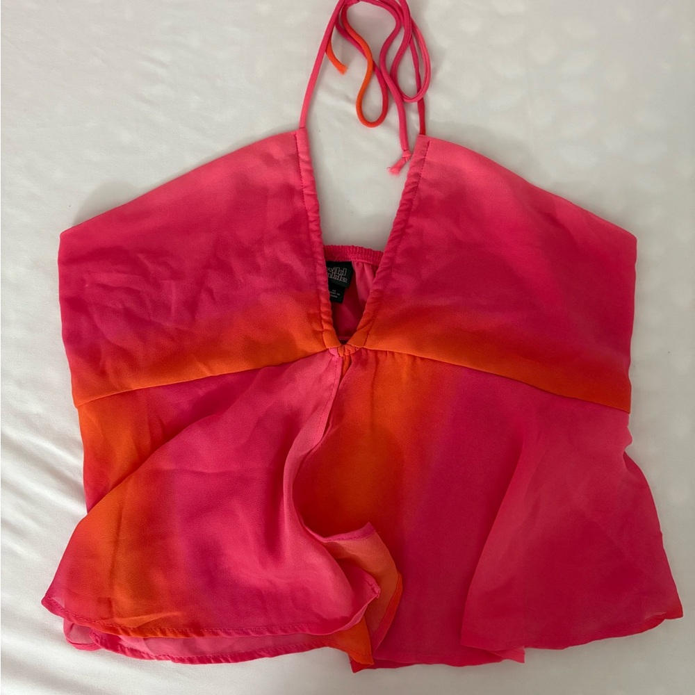 Wild Fable Pink and Orange Camisole (Size: M)